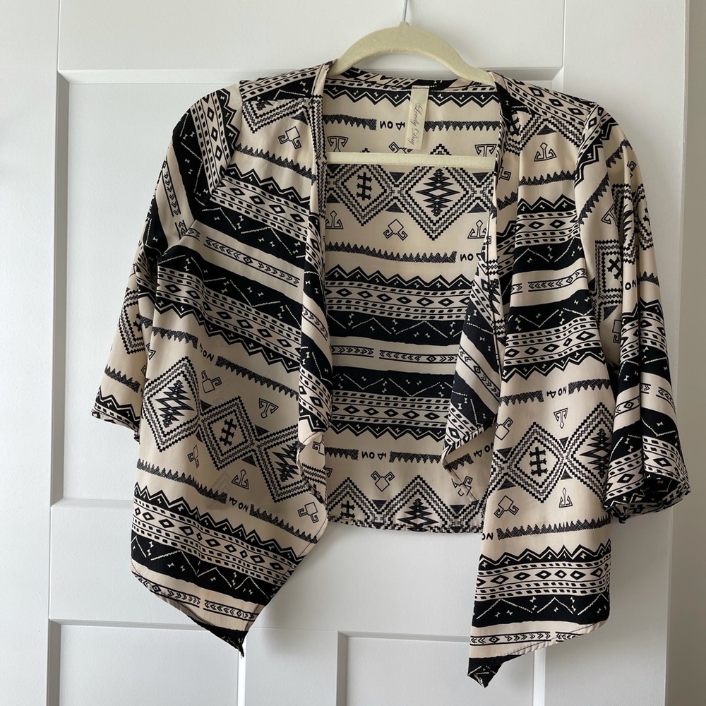 Lightweight Printed Crop Jacket - image 1